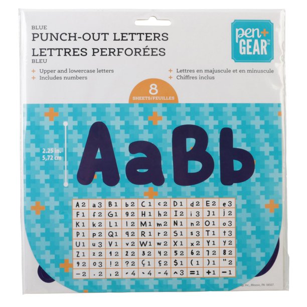 Pen + Gear Blue PunchOut Letters Walmart.ca