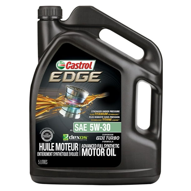 Castrol Edge 5W-30 Advanced Full Synthetic Motor Oil, 5 Quarts, Case of 3