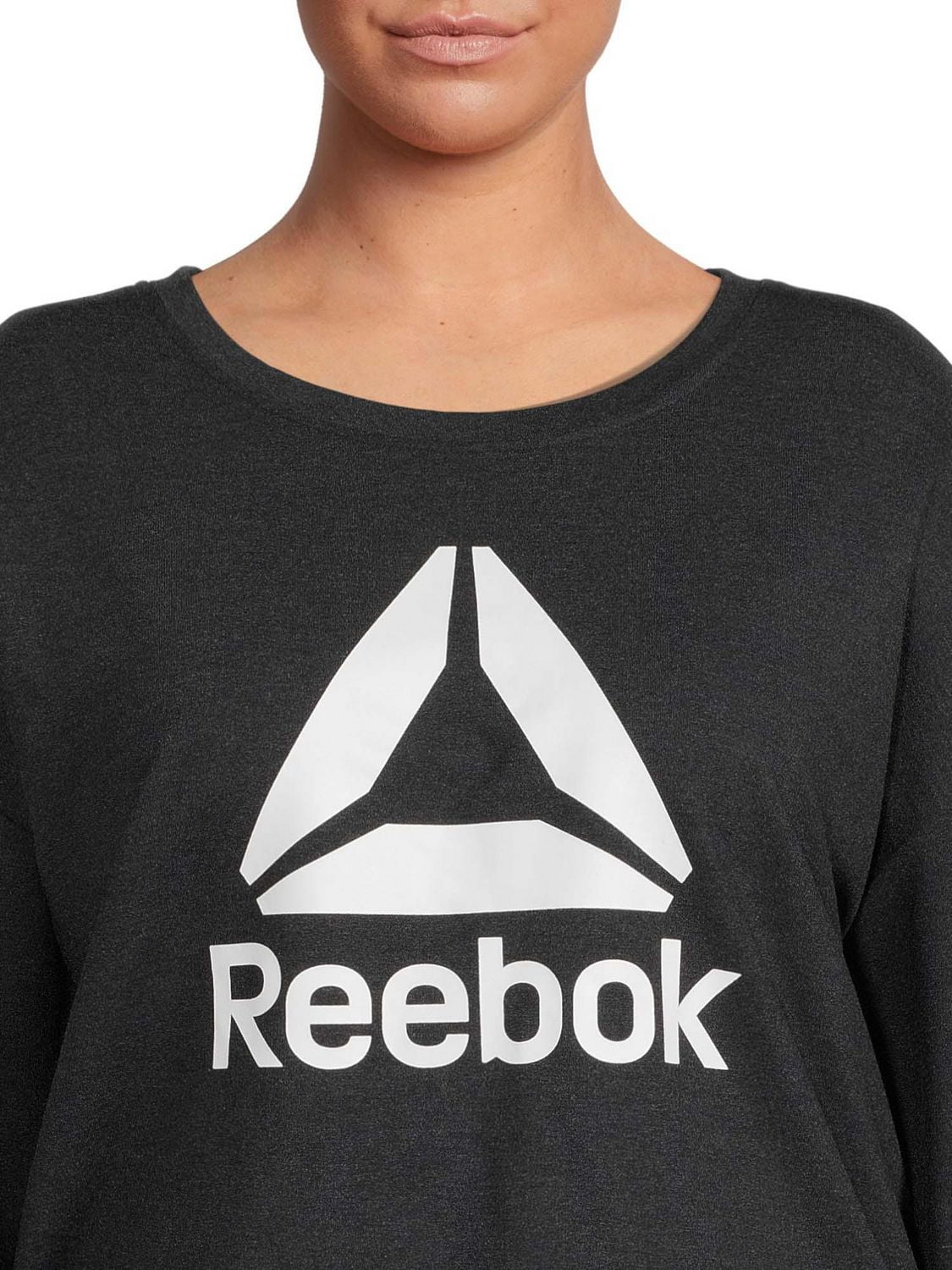 Reebok Plus All Day Cropped Crew, tailles 1X-4X pour femme