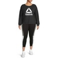 thumbnail image 2 of Reebok Women's Plus All Day Cropped Crew, Sizes 1X-4X, 2 of 5