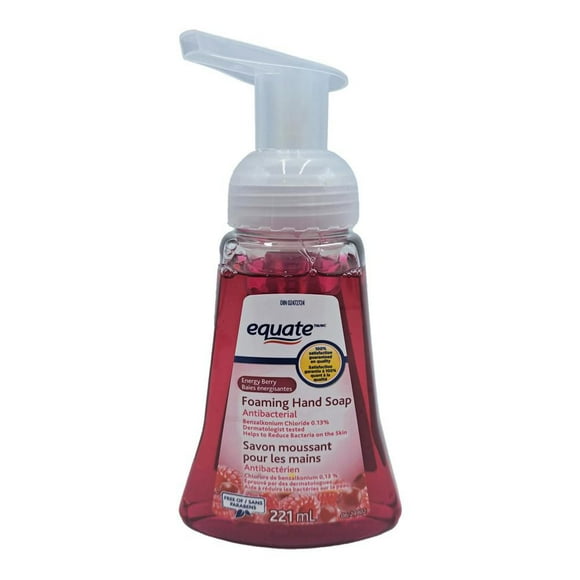 Equate Energy Berry Foaming Hand Soap, 221 ml, Foaming Soap