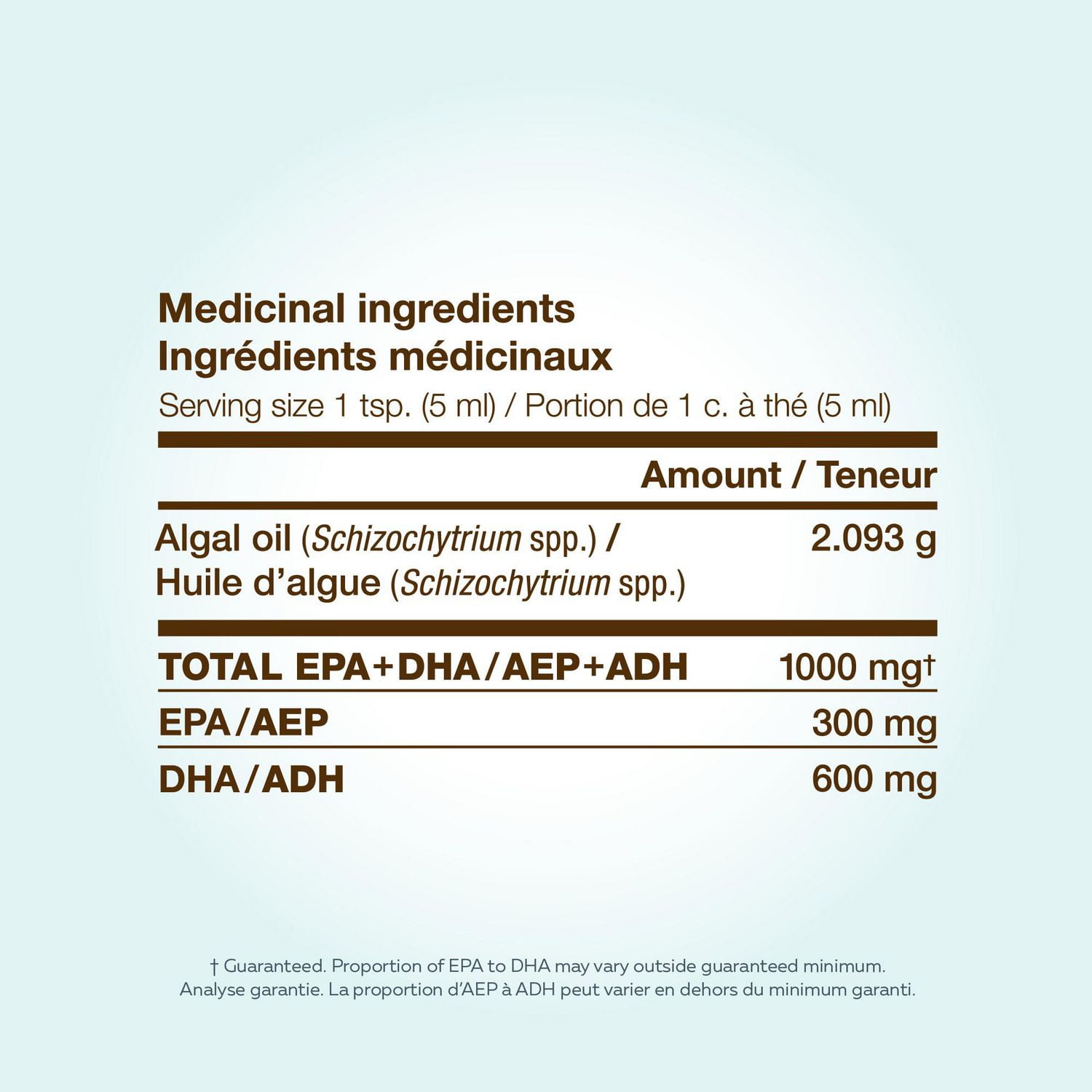 Liquide Omega-3 2x NutraVege de NutraSea à orange et canneberge