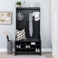 thumbnail image 2 of Prepac Manufactured Wood Hall Tree with Shoe Storage, 2 of 7