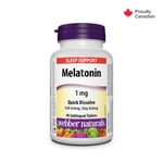 Webber Naturals® Melatonin Quick Dissolve, 1 Mg