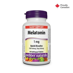Webber Naturals® Melatonin Quick Dissolve, 1 Mg