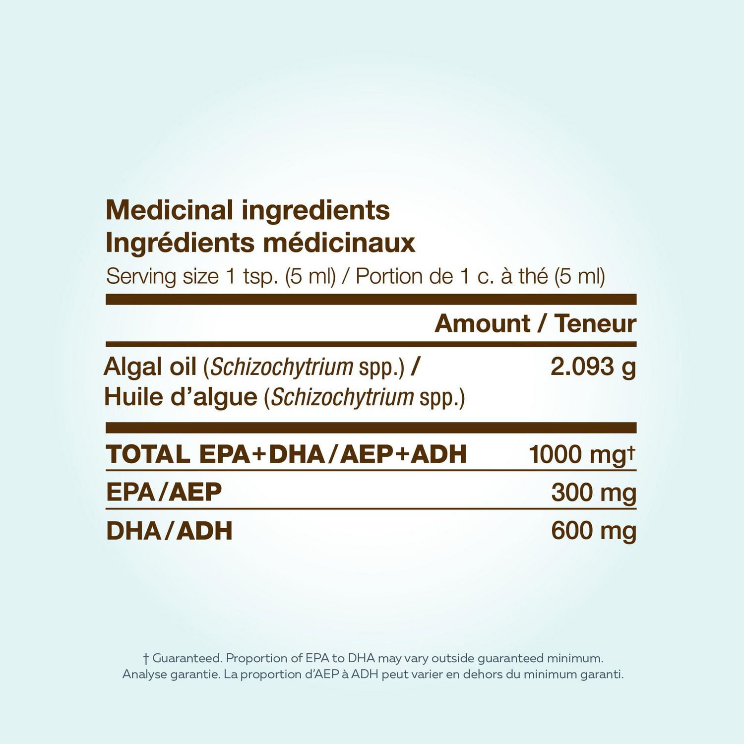 NutraVege Oméga-3 végétal Extra fort Liquide - Citron