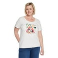 thumbnail image 1 of Iyla Women's Plus Interlock Crew Neckline Tee, 1 of 6