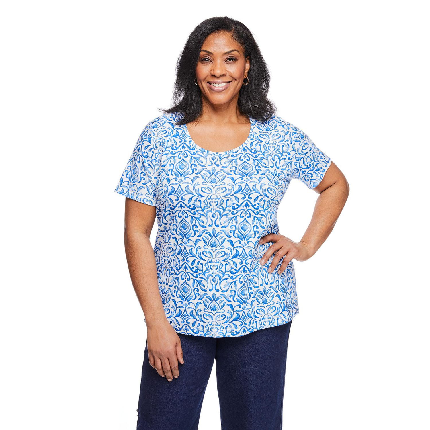 Iyla Women's Plus Crew Neckline Tee