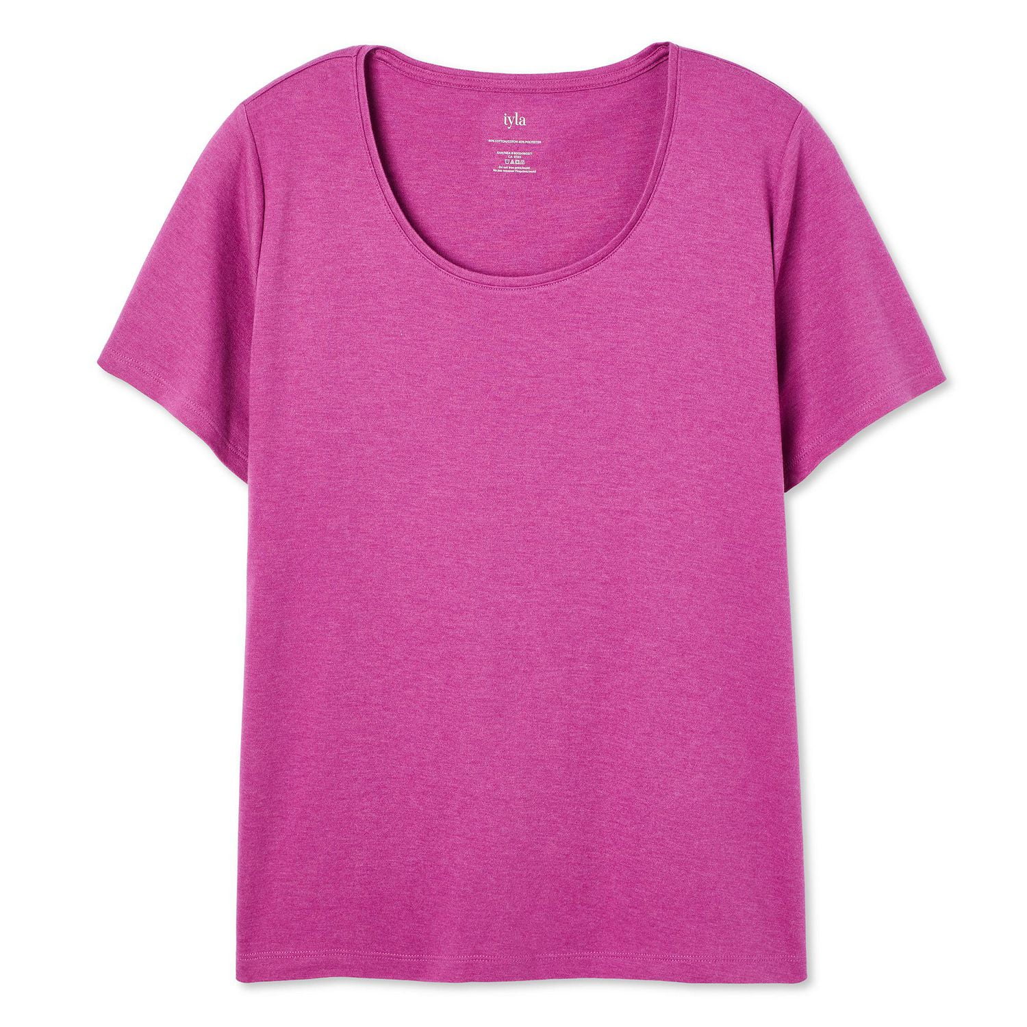 Iyla Women's Plus Interlock Crew Neckline Tee