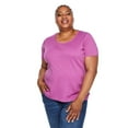 thumbnail image 1 of Iyla Women's Plus Interlock Crew Neckline Tee, 1 of 6
