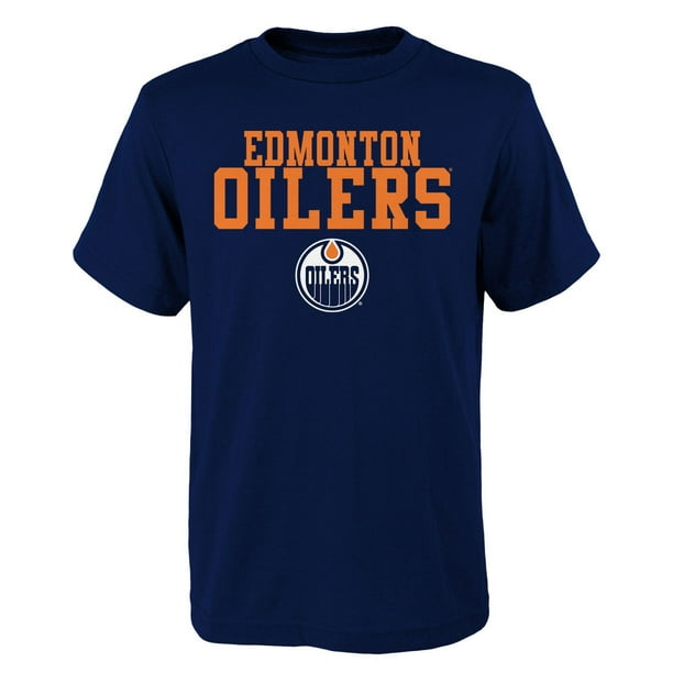 T-shirt à manches courtes Oilers de la LNH pour garçons