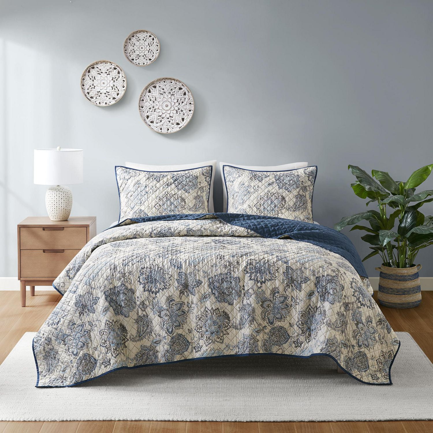 Home Trends Beaufort 3 Piece Quilt Set Double Queen