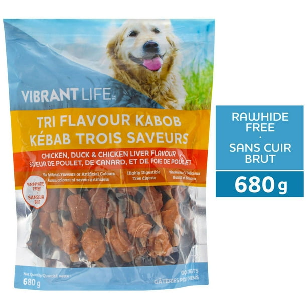 Vibrant Life Tri Flavour Kabob Dog Treats, 680 g Walmart.ca