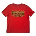 thumbnail image 1 of Stranger Things Ladies ST Logo Flames Short Sleeve Crew, 1 of 3