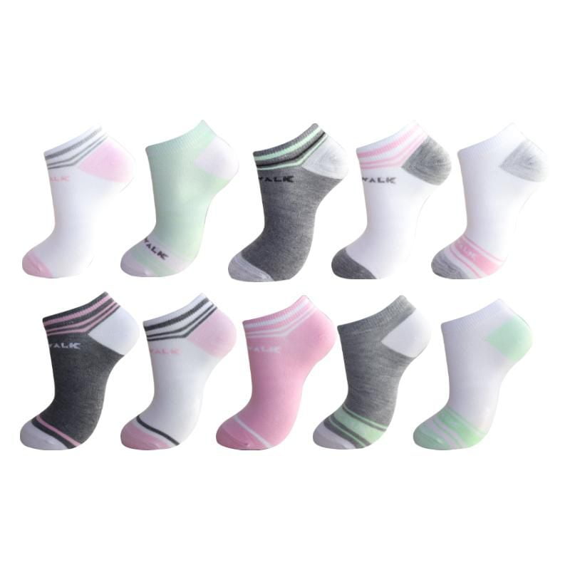 Athletic Works Women's 20-Pack of Low-Cut Socks, One Size 