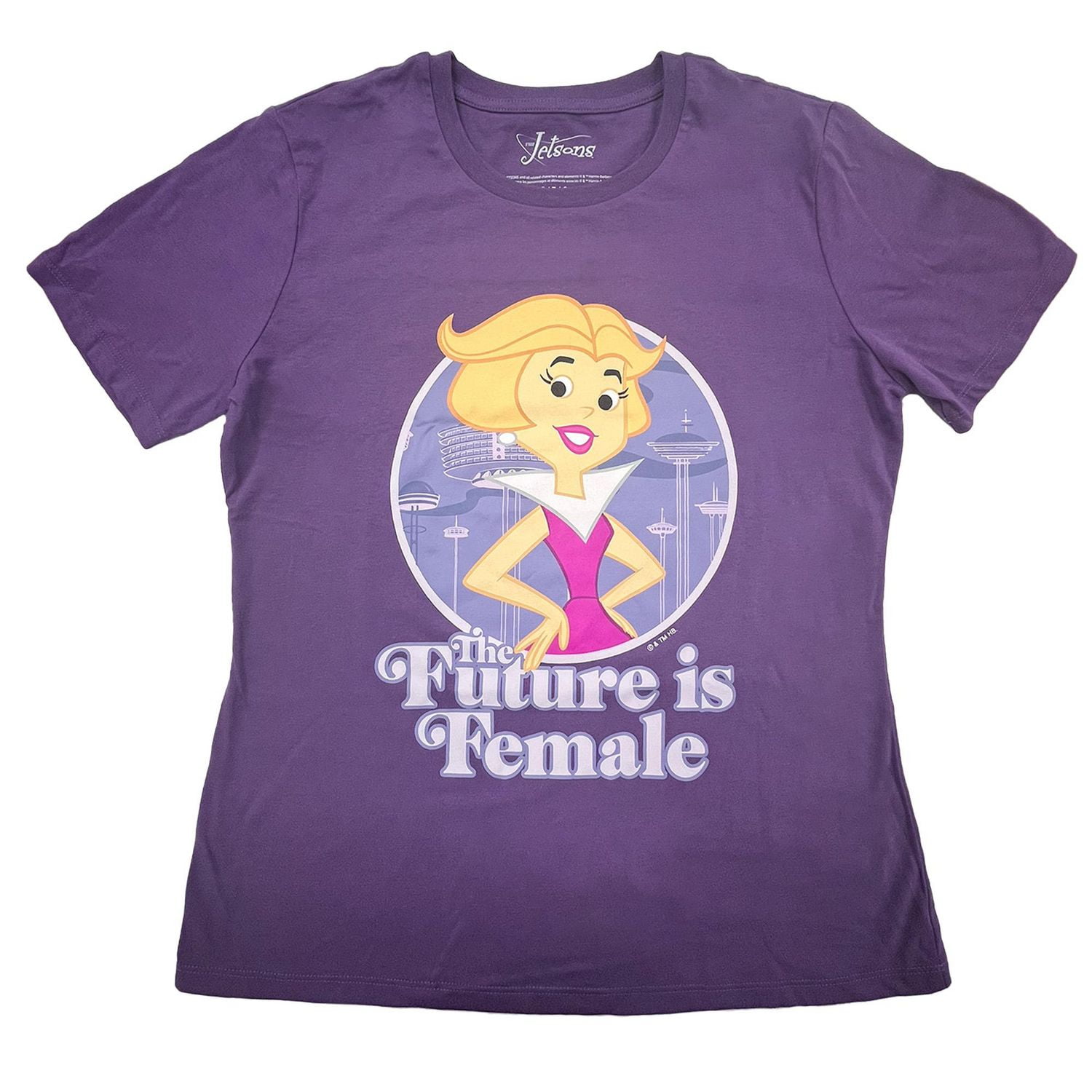 The Jetsons Ladies Future is Female Short Sleeve Crew, Size: XS-XL