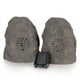 Haut-parleurs sans fil en forme de roche en granit (rechargeables) avec émetteur 2 canaux – image 2 sur 3