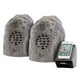 Haut-parleurs sans fil en forme de roche en granit (rechargeables) avec émetteur 2 canaux – image 3 sur 3