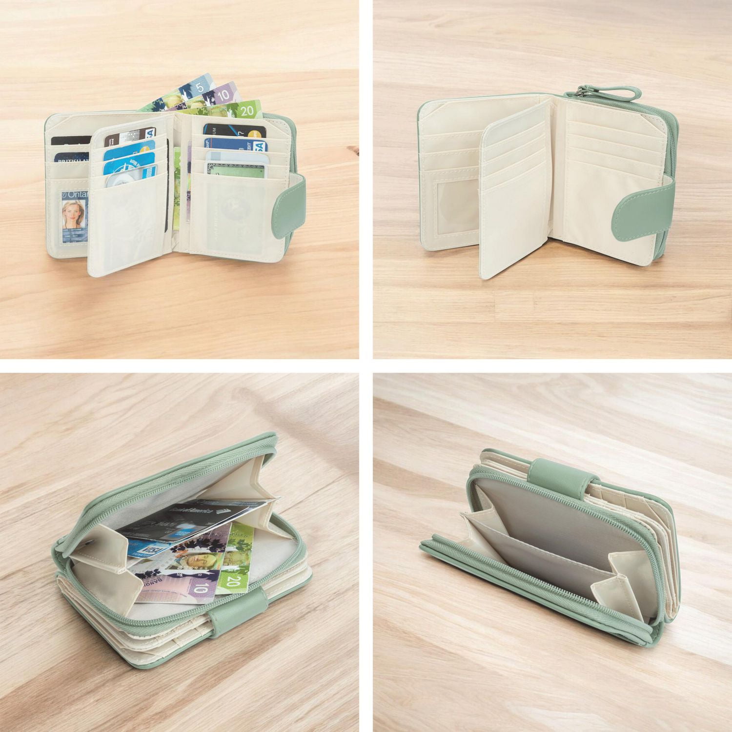 Time And Tru Bourse Multi-Cartes À Attache