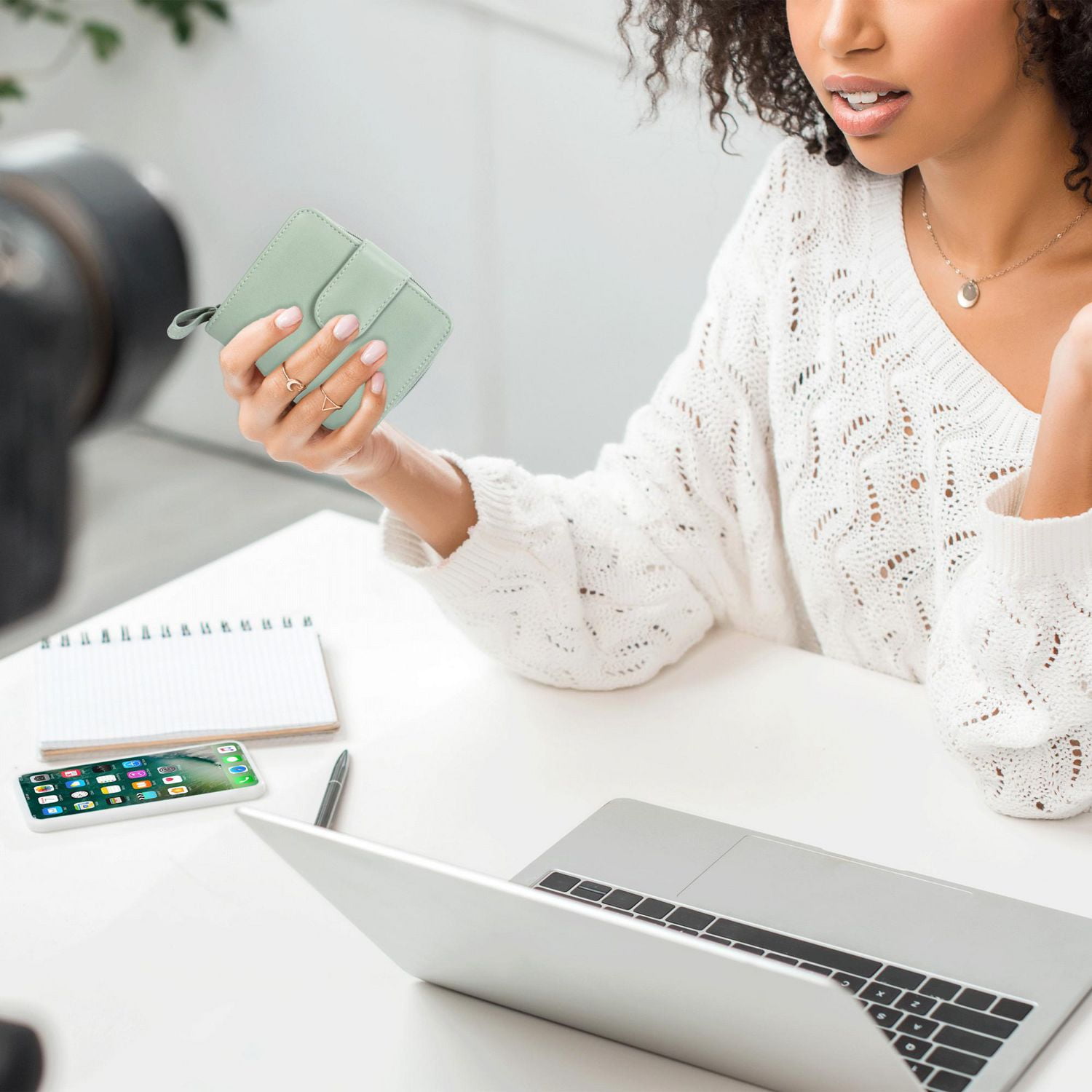 Time And Tru Tab Multi Card French Purse