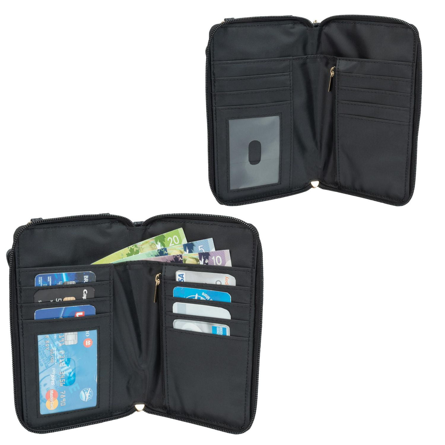 Time And Tru Zip Around Phone Wallet Crossbody