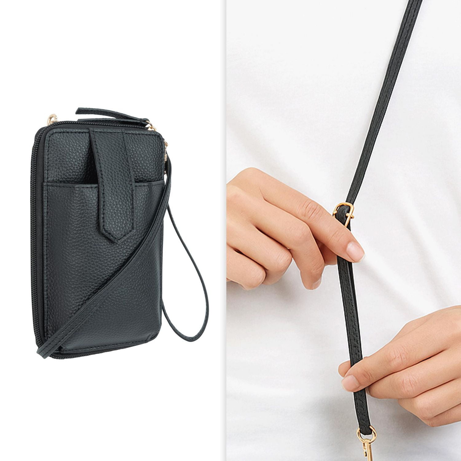 Time And Tru Zip Around Phone Wallet Crossbody