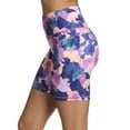 thumbnail image 4 of Reebok Women’s ‘Reflex’ High-Rise 7” Inseam Printed Biker Shorts with Pockets, 4 of 6