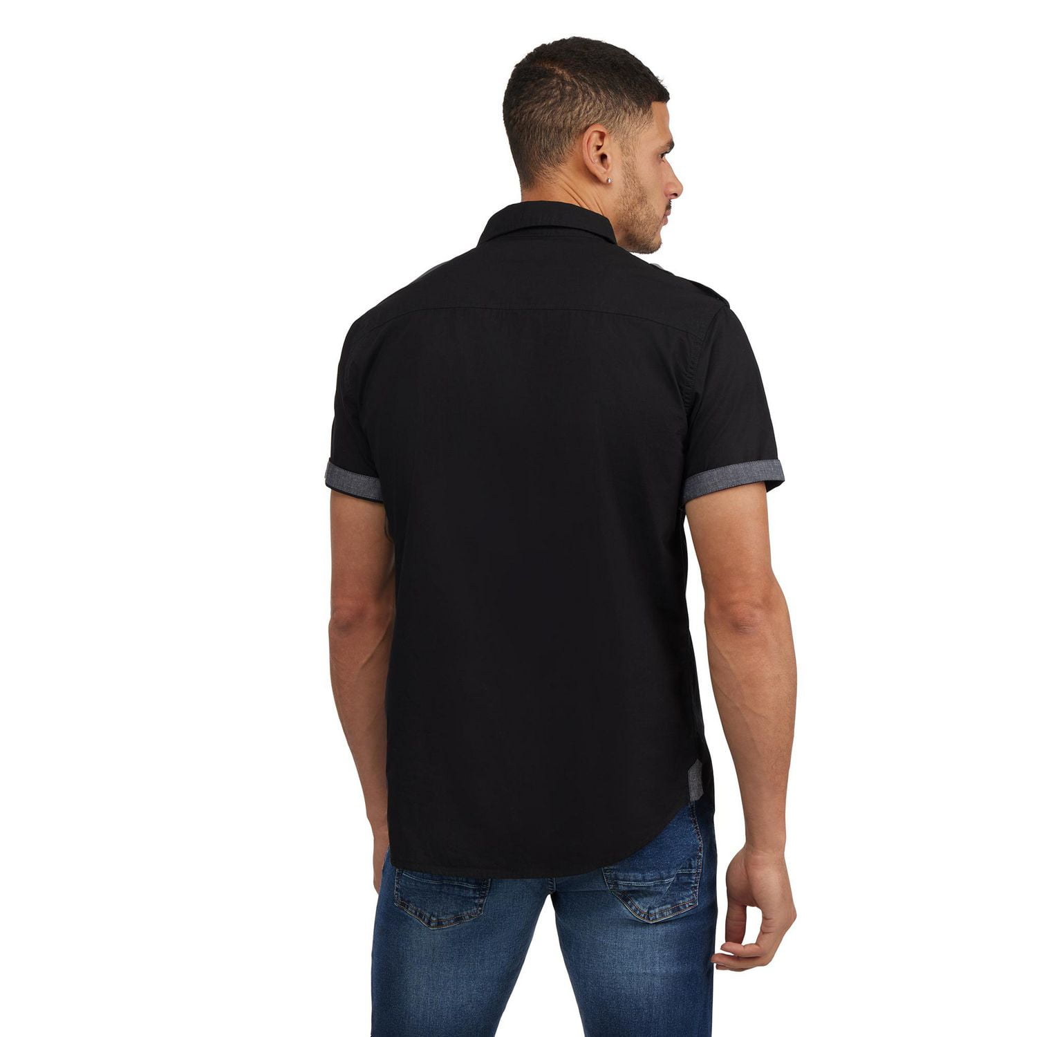 Marc Ecko Men’s Short Sleeve Button Down Shirt