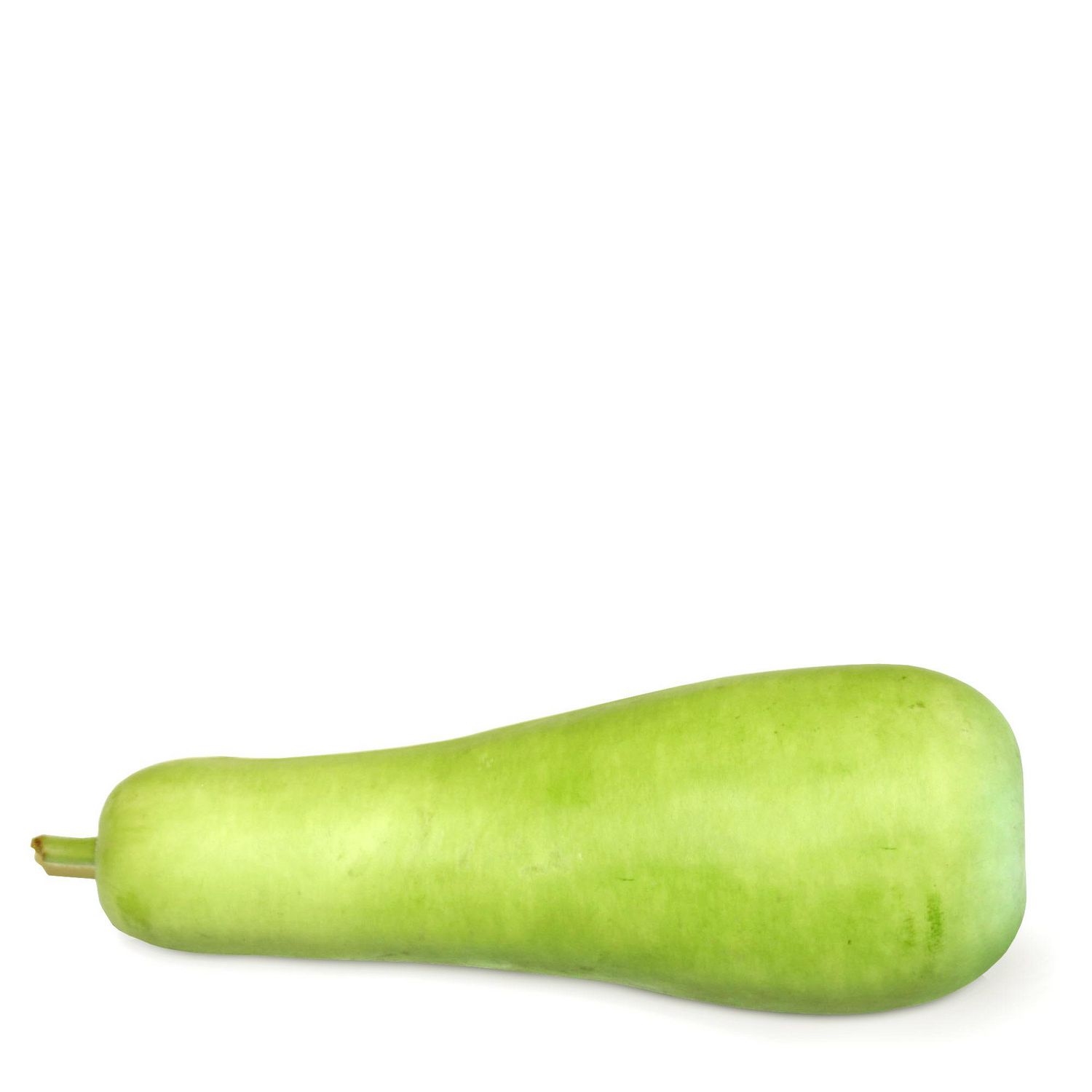 Squash, Long, 0.30 - 0.70 kg(Sold in Singles), 0.42 - 0.95 KG Long squash with elongated pale green-to-yellow skin, firm white flesh and central seeds visible where cut; displayed whole and halved on a neutral background, suitable for stir-fries and soups and often used as a summer-squash substitute for grilling.