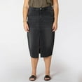 thumbnail image 1 of Devoted Women’s Plus size midi denim skirt, 1 of 5