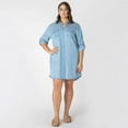 thumbnail image 2 of Devoted Taille Plus Femme robe midi à col décontracté, 2 of 7