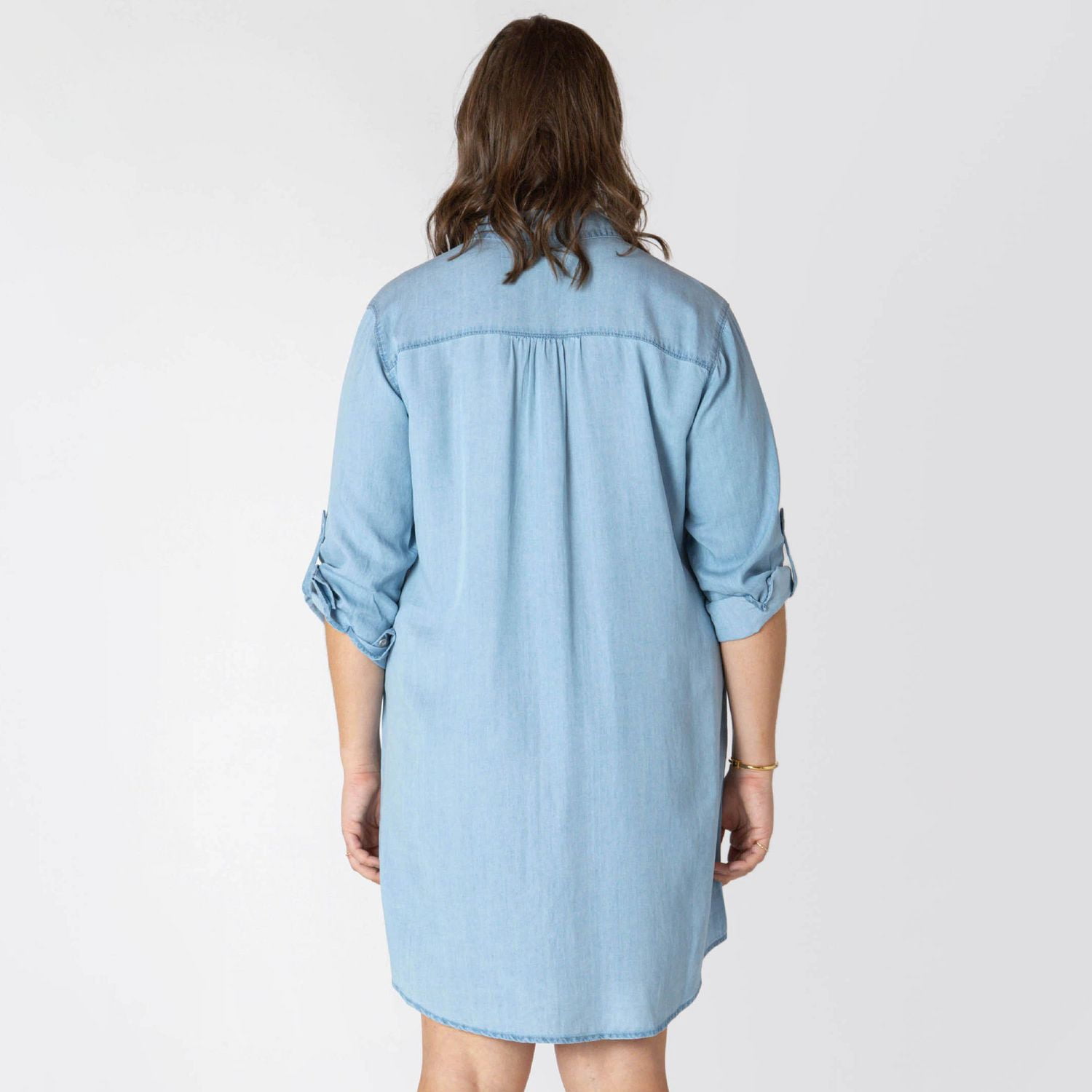 Devoted Women’s Plus size casual collared midi dress