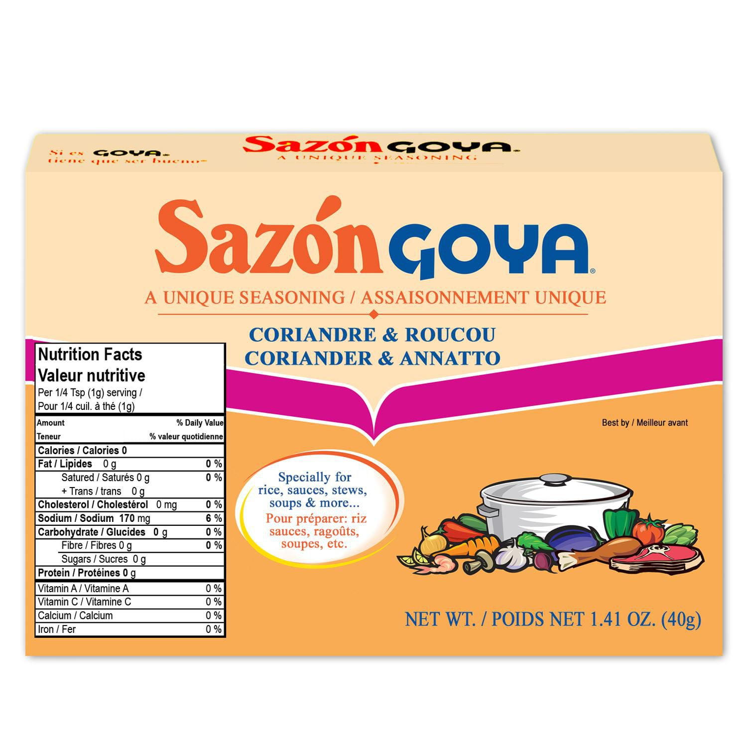 Sazon Goya Coriander and Annatto Seasoning Walmart Canada