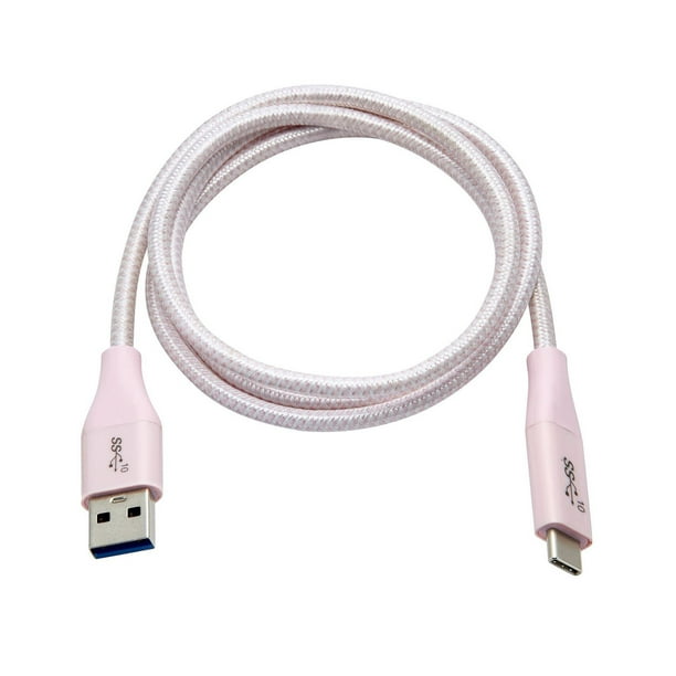Câble de charge et de synchronisation SuperSpeed USB-A vers USB-C 3.1 de 0,9 m (Rose) blackweb ™
