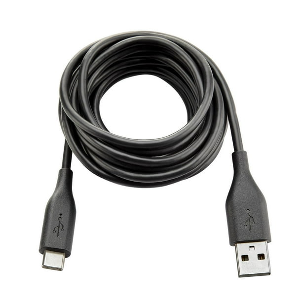 Câble de charge et de synchronisation USB-A vers USB-C 2.0 de 3 m (Noir) ONN ™