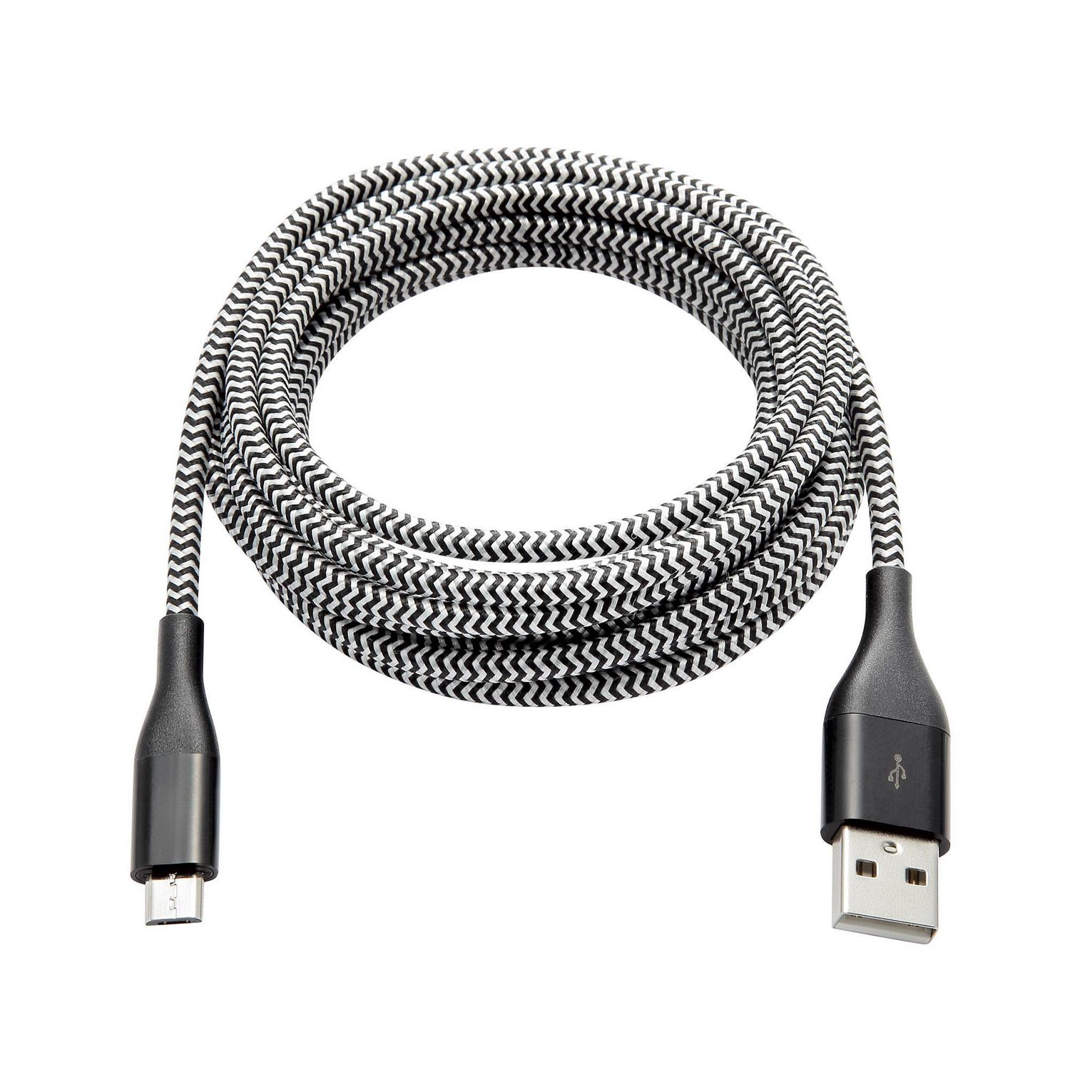 blackweb ™ 3 meter Micro-USB Charge & Sync Cable (Black) | Walmart Canada