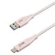 Câble de charge et de synchronisation SuperSpeed USB-A vers USB-C 3.1 de 0,9 m (Rose) blackweb ™ – image 2 sur 2