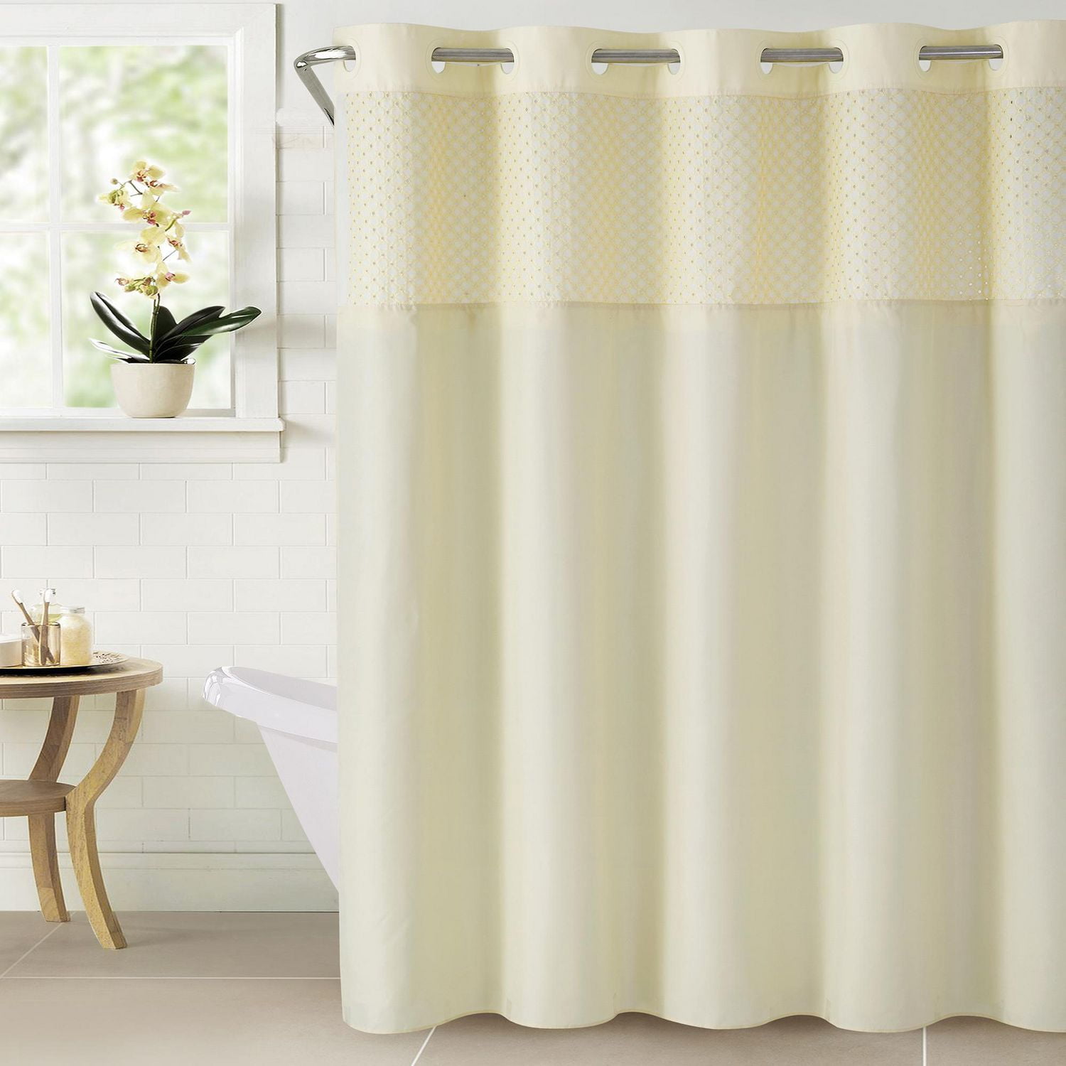 Hookless Bahamas Shower Curtain with Peva Liner Walmart Canada