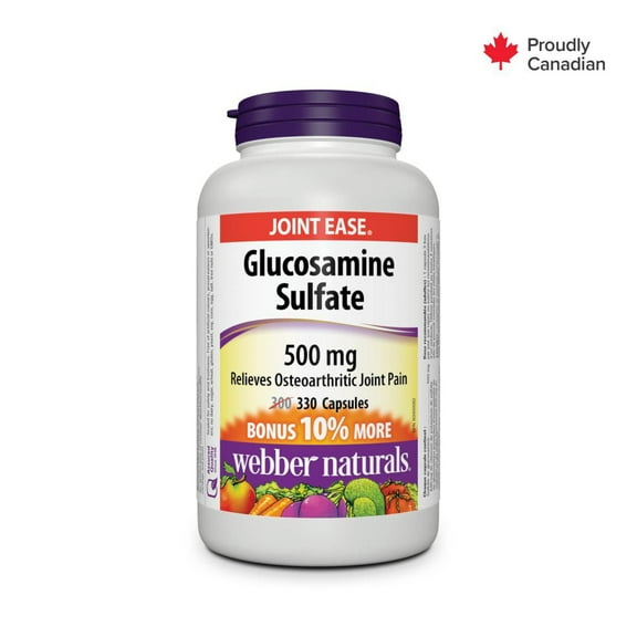 Webber Naturals Sulfate de Glucosamine, 500 mg