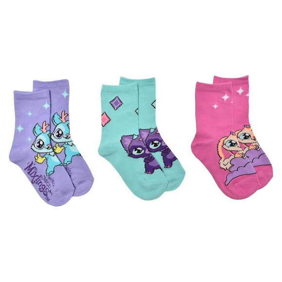Pqt de 3 chausettes Magic Mixies pour filles Pacquet de 3 chausettes Magic Mixies pour filles