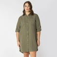 thumbnail image 1 of Devoted Taille Plus Femme robe midi à col décontracté, 1 of 7