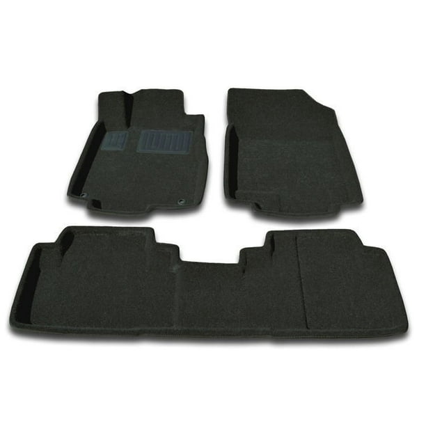 Tapis de plancher 3D de Findway pour Honda CR-V LX/EX/SE 2012-2015 (26120BB) - Noir