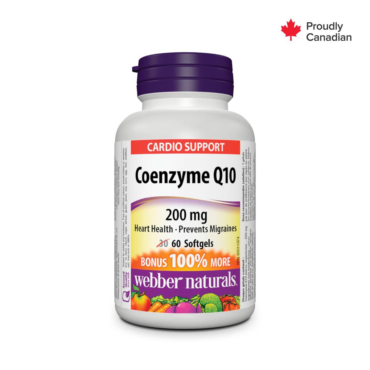 Webber Naturals Coenzyme Q10, 200 Mg