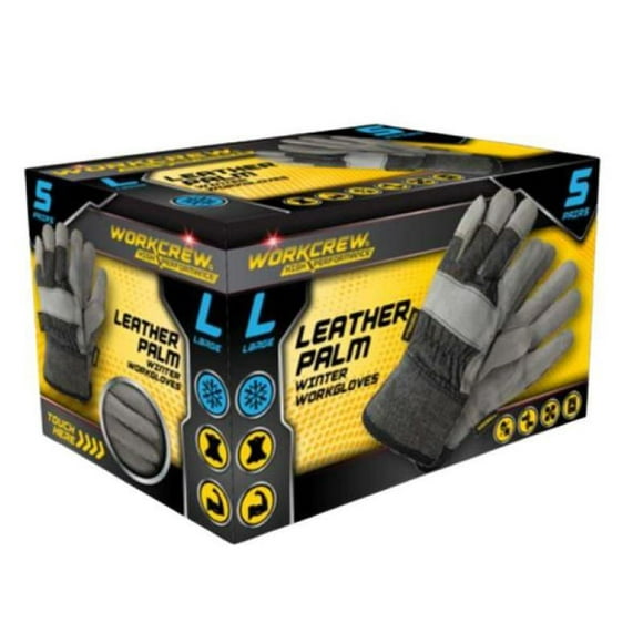 WorkCrew 5PK Winter Gloves