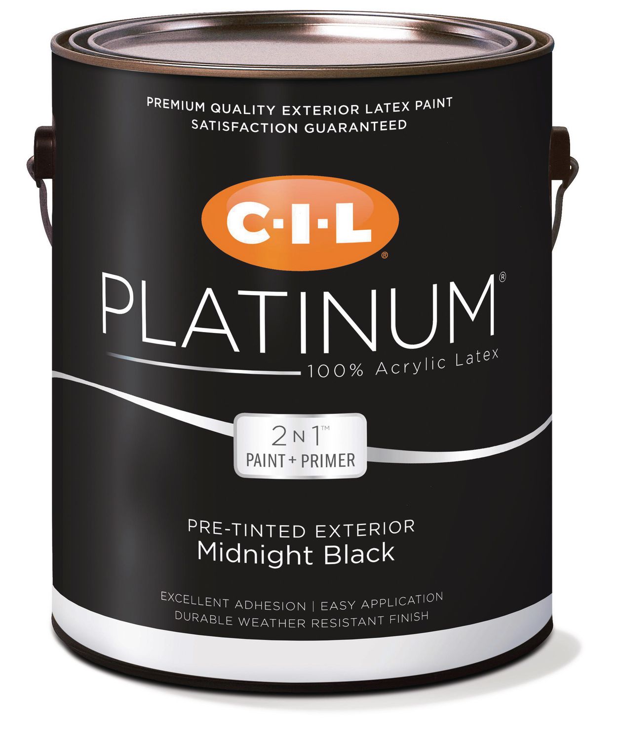 CIL® Platinum™ 100 Acrylic Exterior PreTinted Black 3.78 L (Satin Finish) Walmart Canada