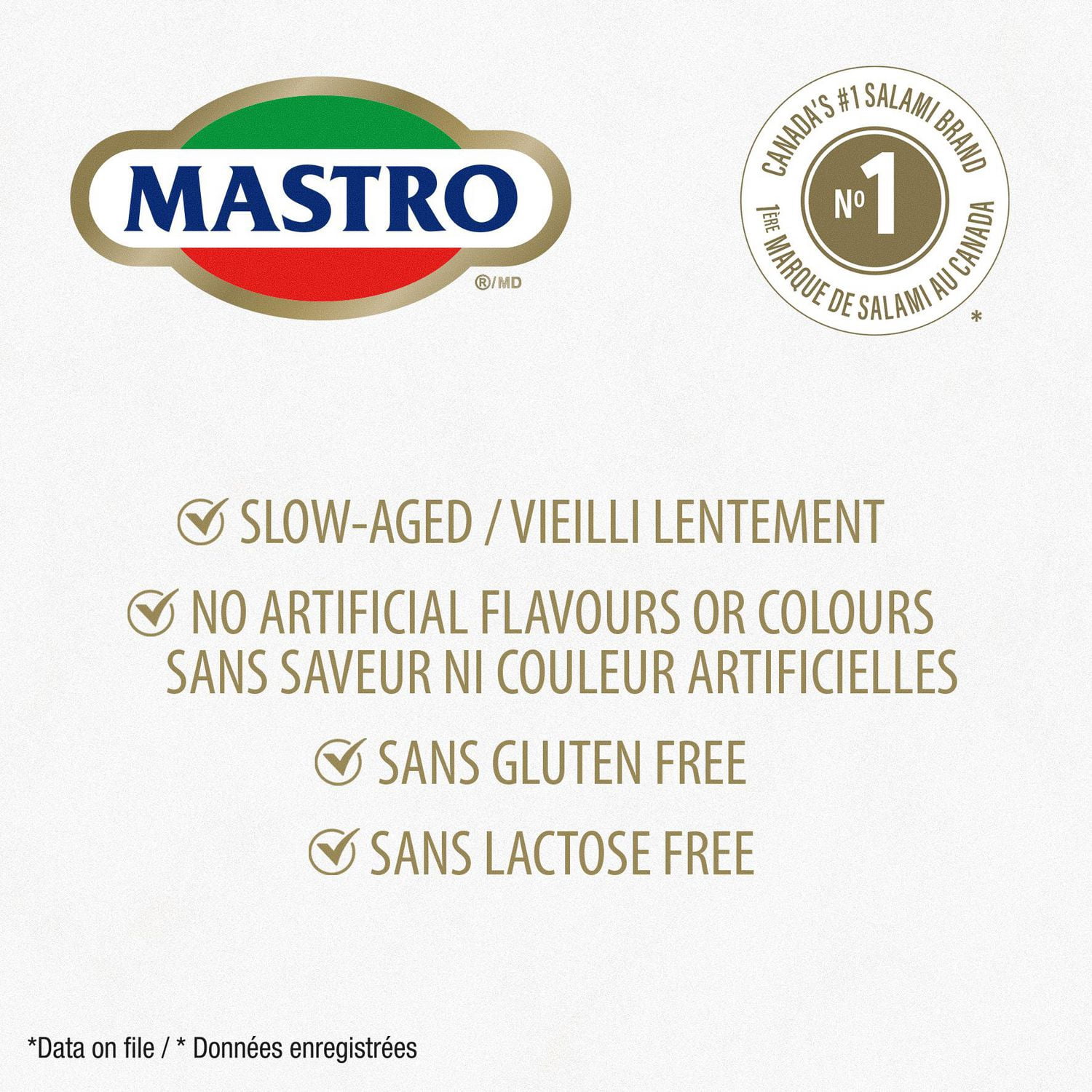 Mastro® Hot Genoa Salami, Sliced Dry-Cured, 100 g
