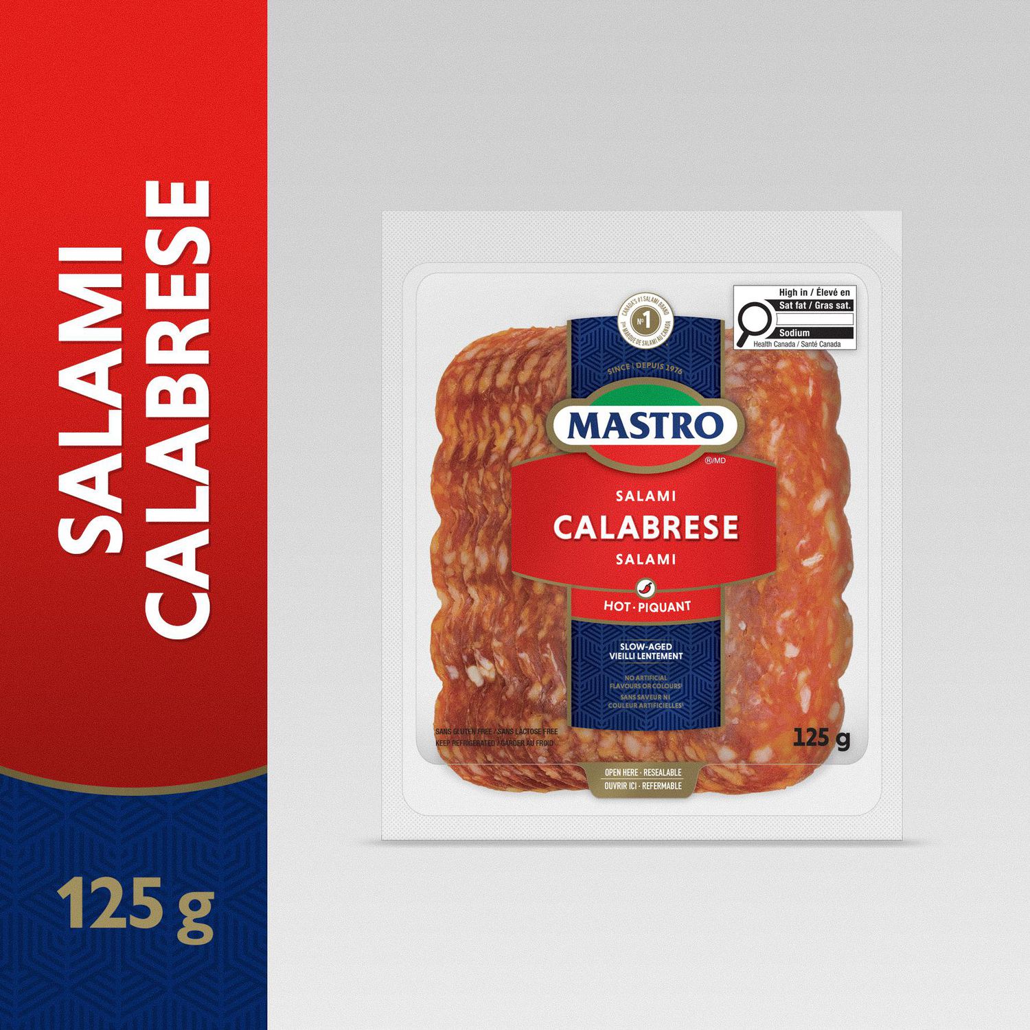 thumbnail image 2 of Mastro® Calabrese Salami, Sliced Dry-Cured, 125g, 2 of 6
