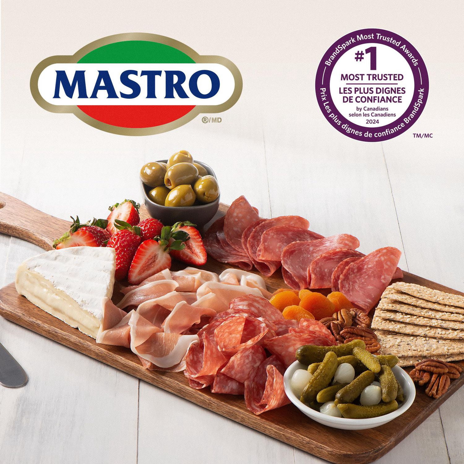 Mastro® Genoa Salami Mild, Sliced Dry-Cured, Family Pack, 375 g