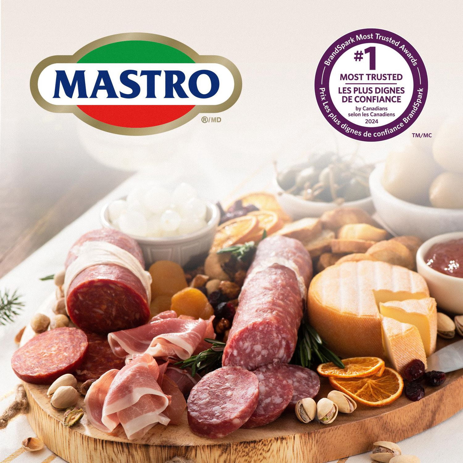 Mastro® Hot Genoa Salami, Sliced Dry-Cured, 100 g