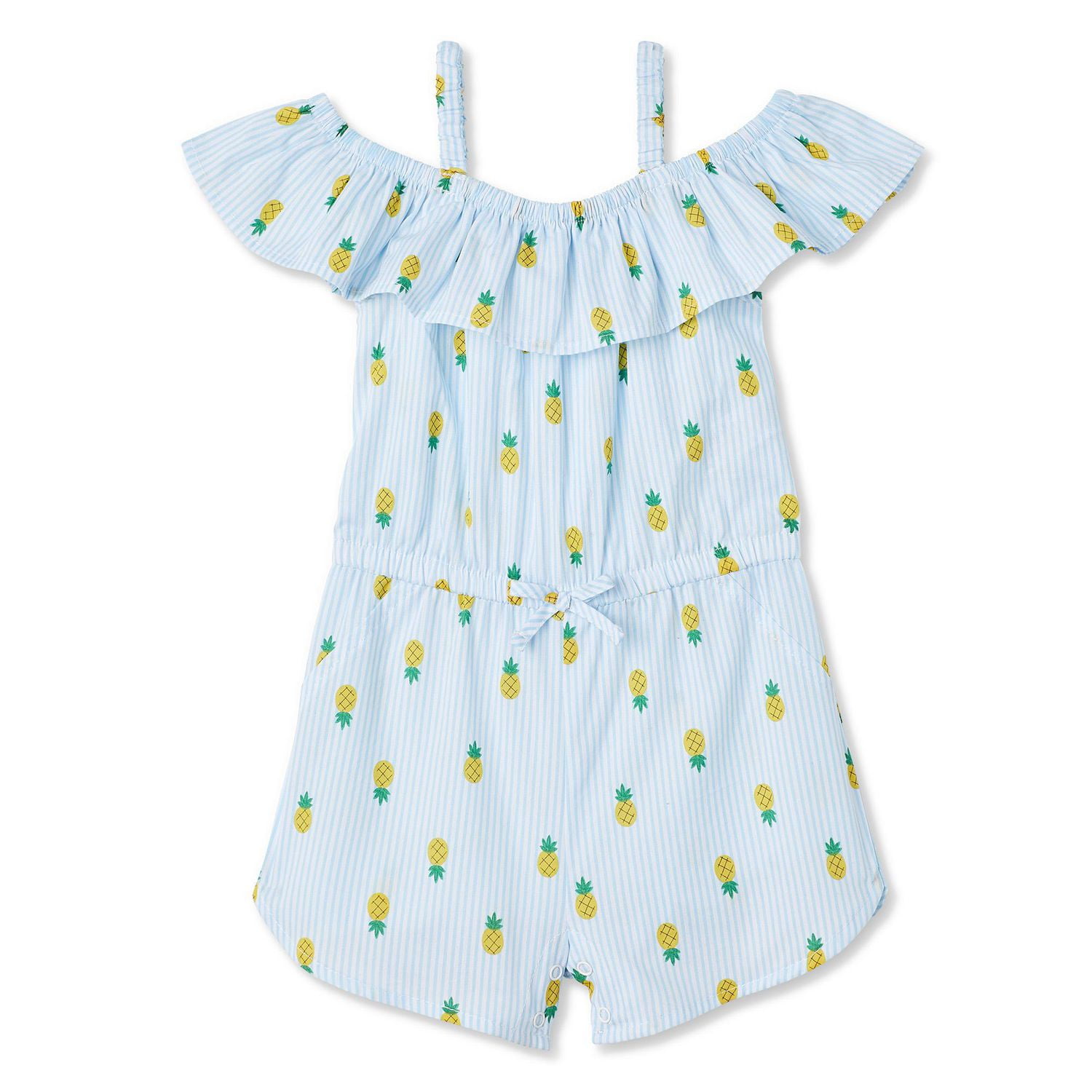 George Baby Girls' Off-The-Shoulder Ruffle Romper